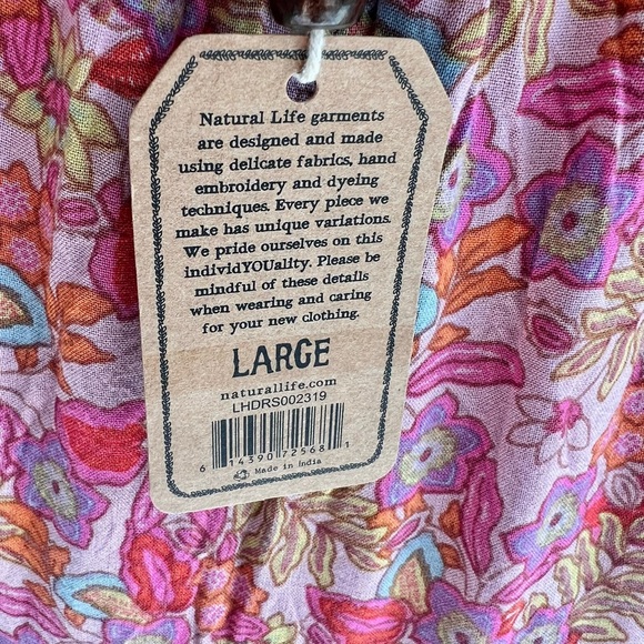 NWT/Natural Life/Harley Embroidered Mini Sundress - Picture 7 of 8